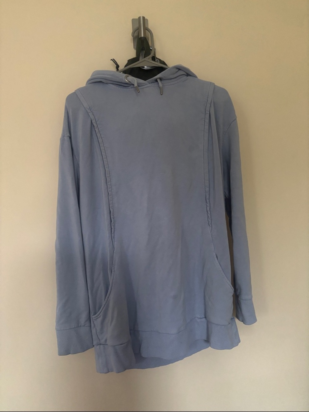 Seraphine Pastel Blue Hooded Nursing Sweatshirt